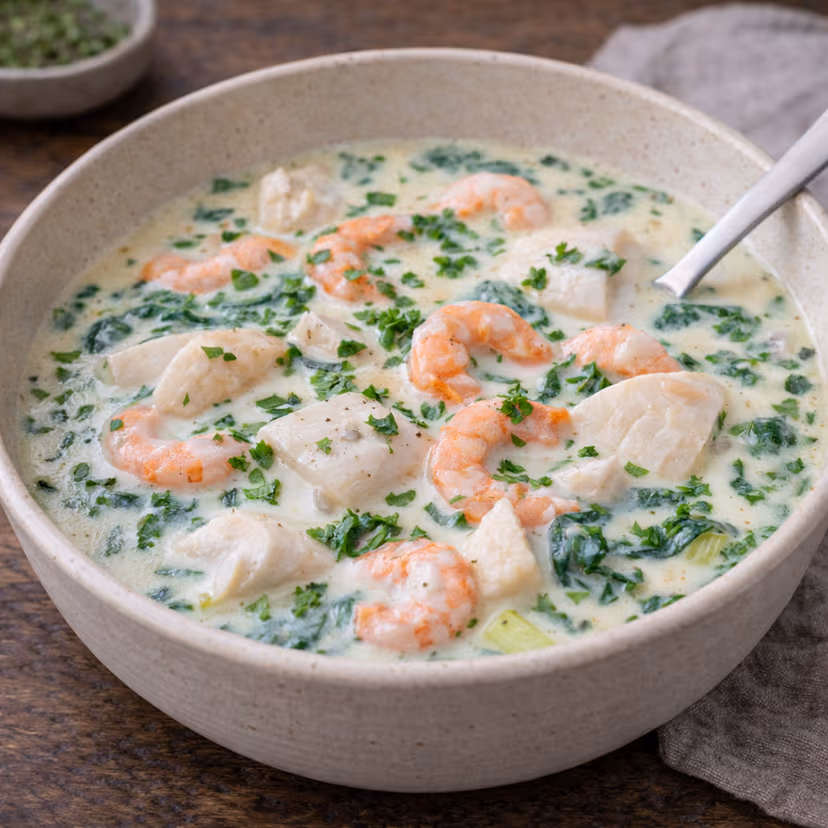 Himmelsk fiskesuppe – ferdig rett