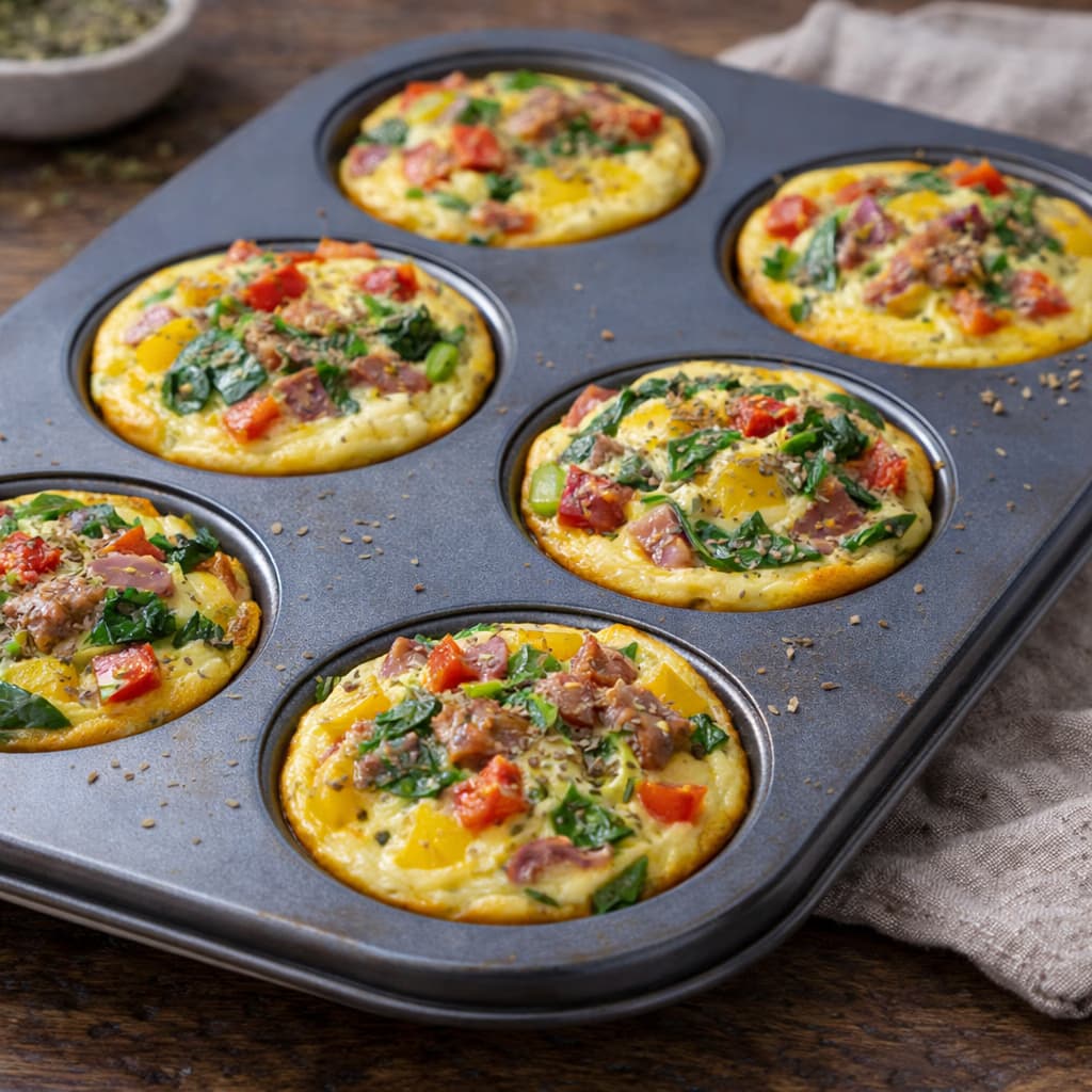 Matpakke Muffin´s med paprika – ferdig rett