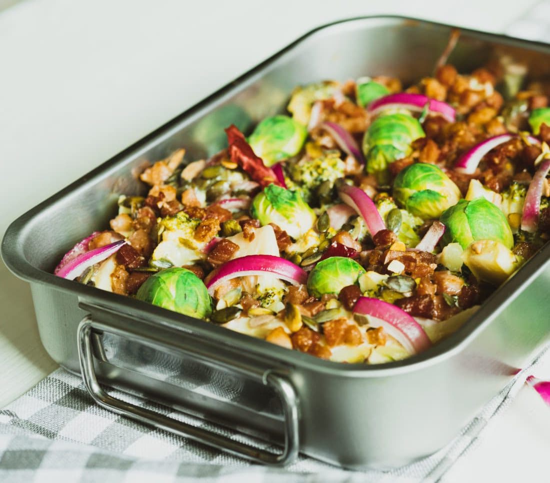 Brokkolisalat med bacon – ferdig rett