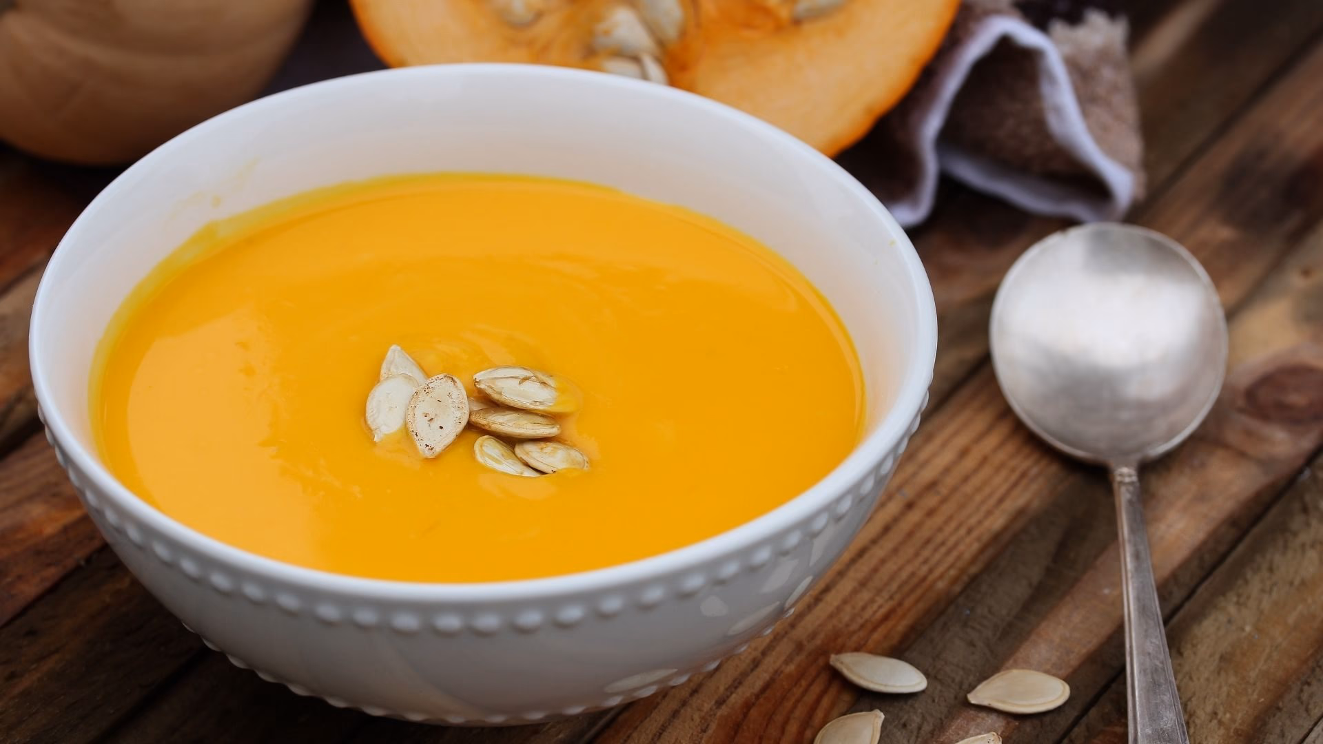 Sterk gresskarsuppe – ferdig rett