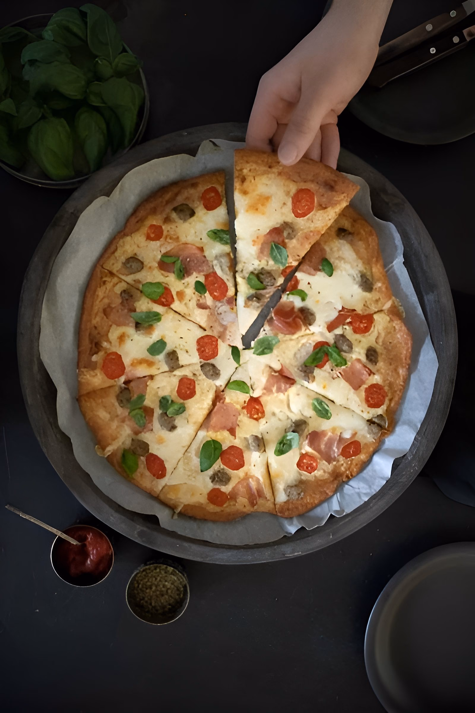 Keto pizza – ferdig rett