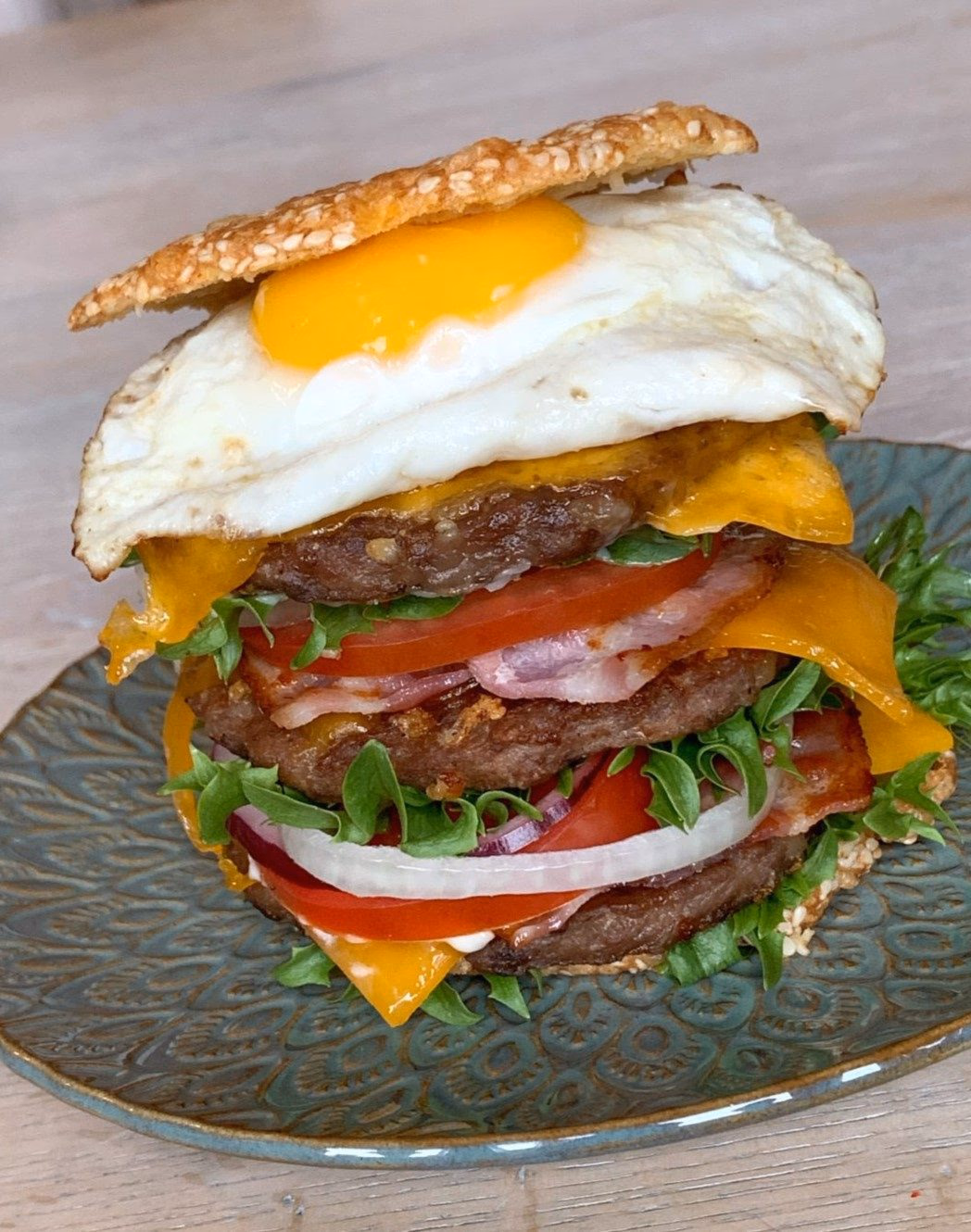 King Kong Lavkarbo Hamburger – ferdig rett