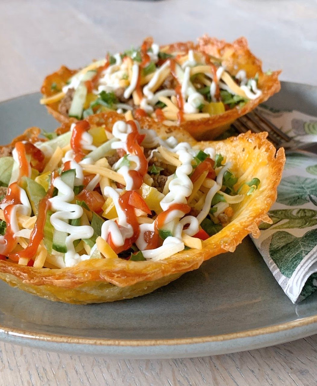 Lavkarbo og Glutenfrie Taco Tubes – ferdig rett