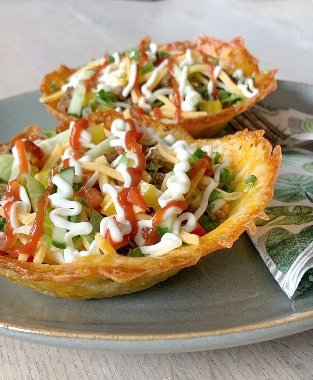 Lavkarbo og Glutenfrie Taco Tubes – ferdig rett