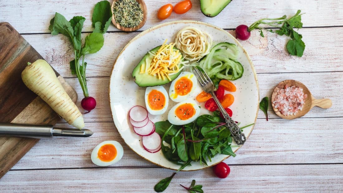 Protein tallerken med pastinakk og reddik – ferdig rett