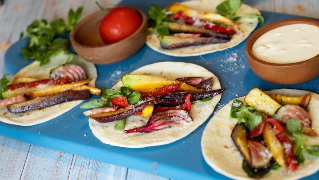 Smakfull Vegetarisk Taco med Hjemmelagde Tortillalefser – ferdig rett