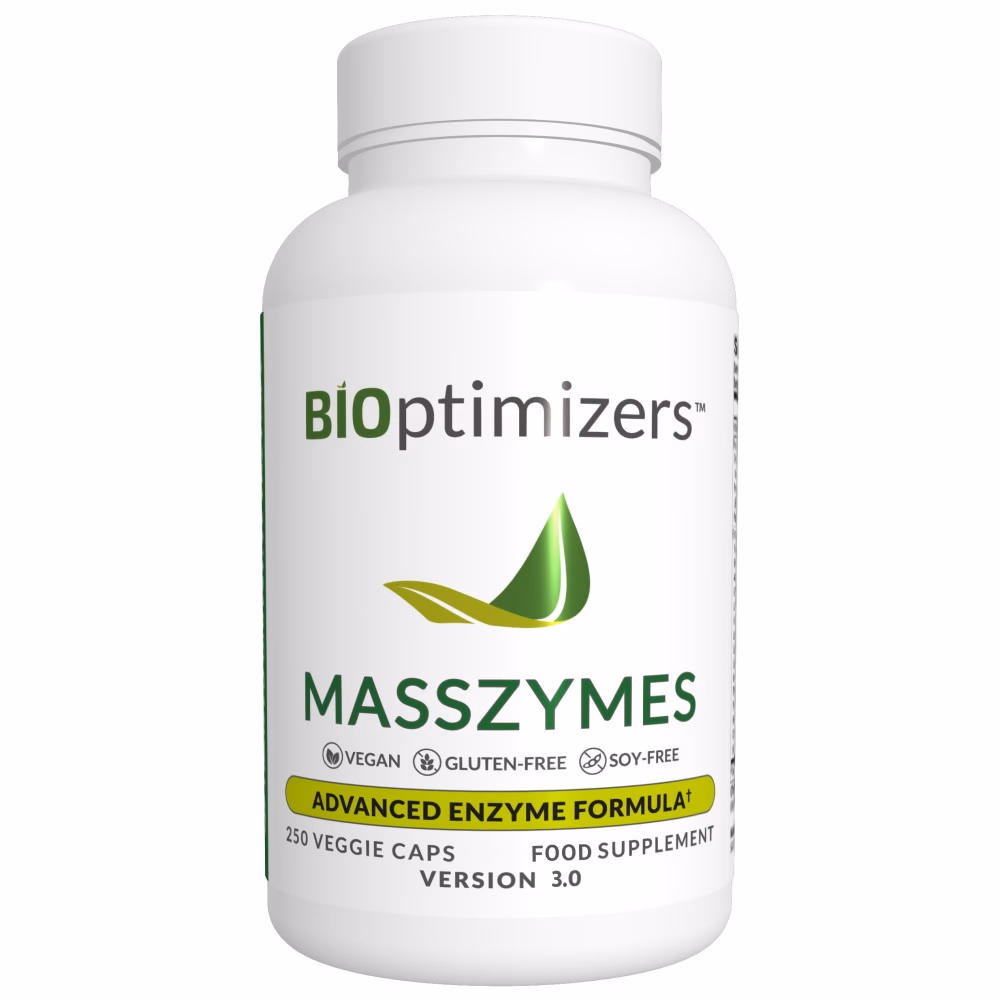 BiOptimizers MassZymes Fordøyelsesenzymer – 250 kapsler