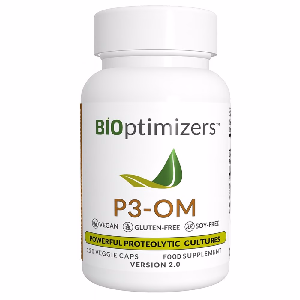 BiOptimizers P3-OM Probiotika for god tarmhelse – 120 kapsler