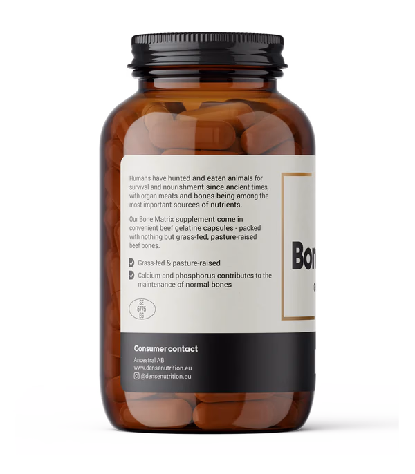 DENSE Bone Matrix – Kalsium & Benhelse, 180 kapsler – produktbilde 3