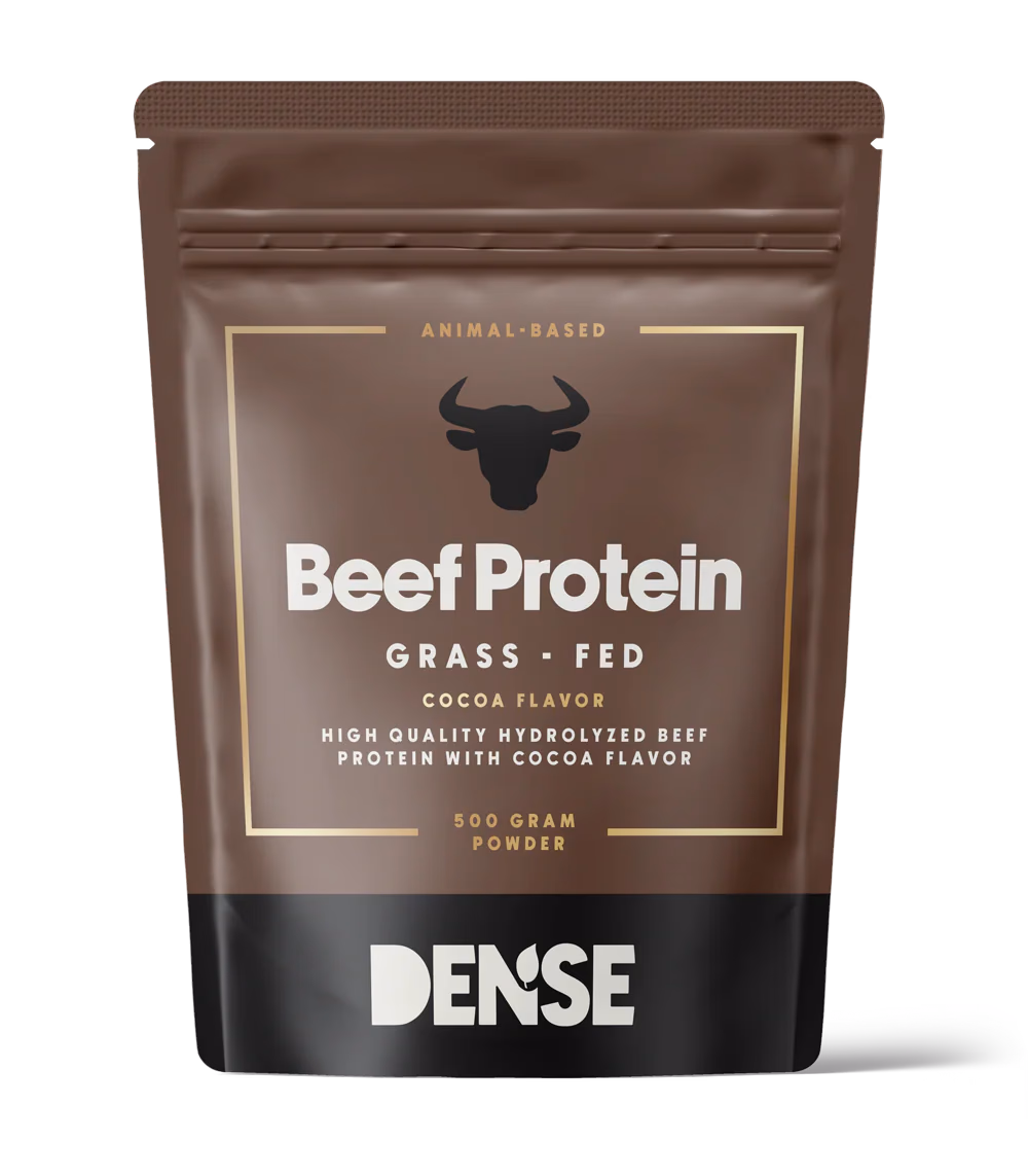 DENSE Beef Protein – Sjokolade – Proteinpulver fra gressforet storfe – 500g