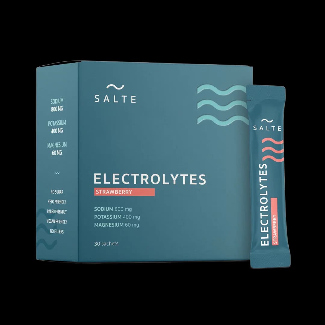 SALTE Elektrolytter – Jordbær – 30 Poser
