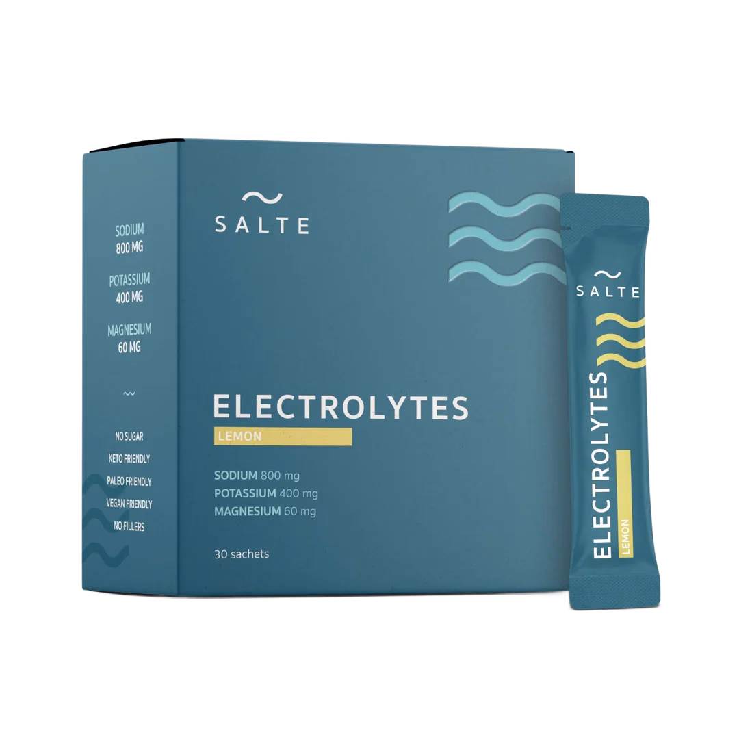 SALTE Elektrolytter – Sitron – 30 Poser