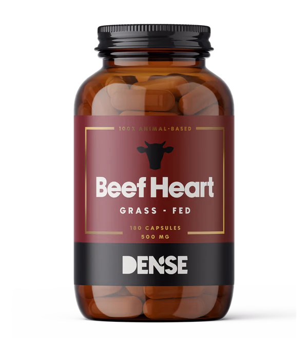 DENSE Beef Heart – Gressforet storfehjerte – 180 kapsler