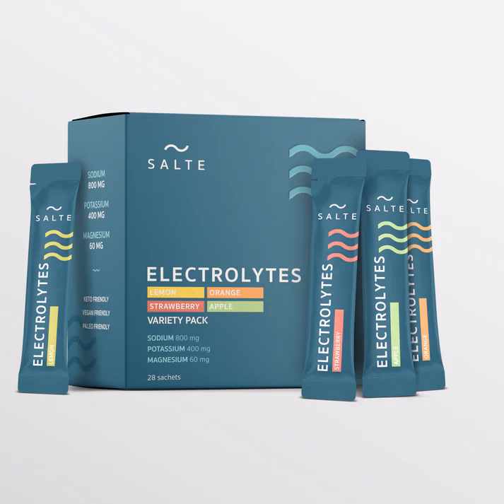 SALTE Elektrolytter – Variety Pack – 28 Poser med 4 Smaker