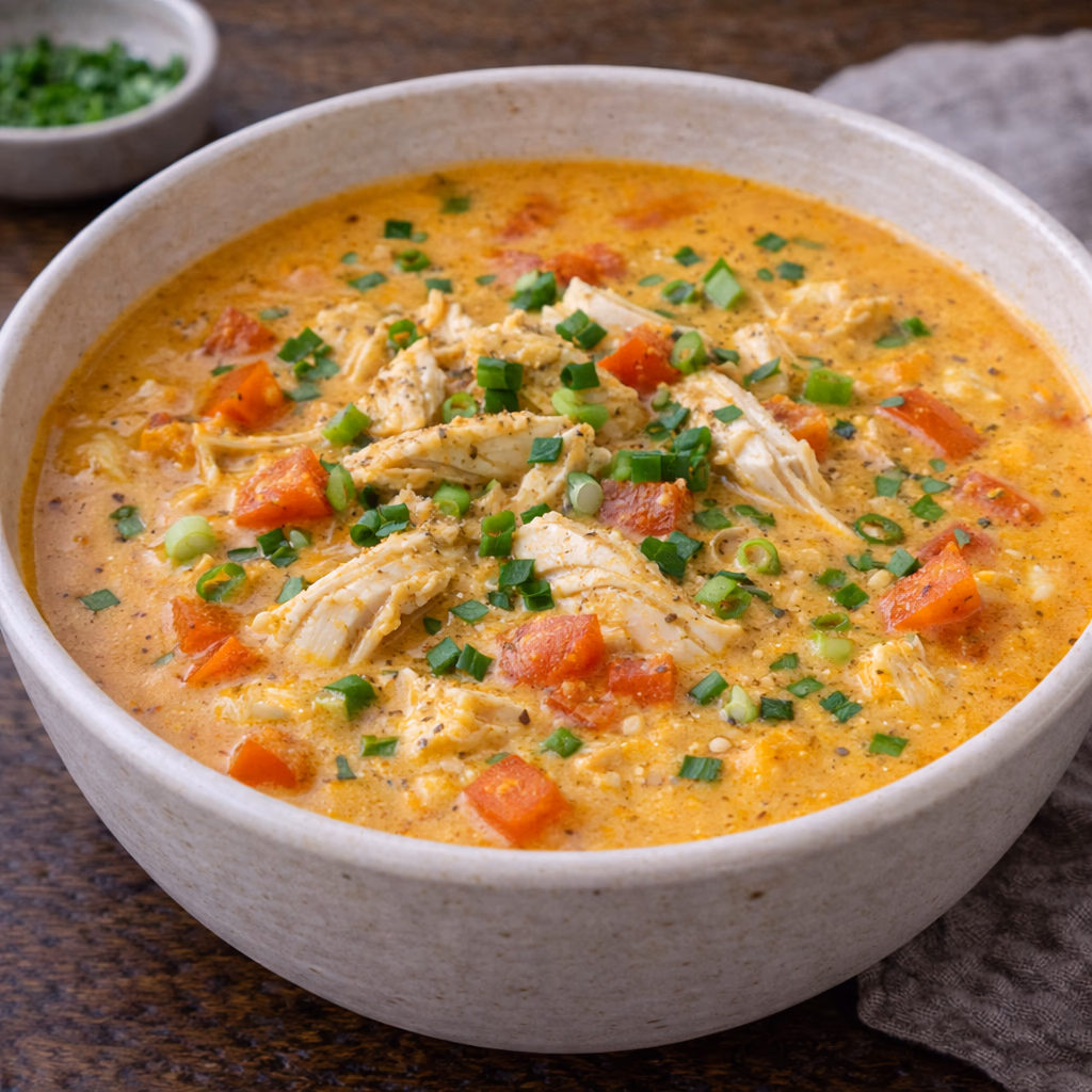 Høstsuppe – kremet karri kyllingsuppe