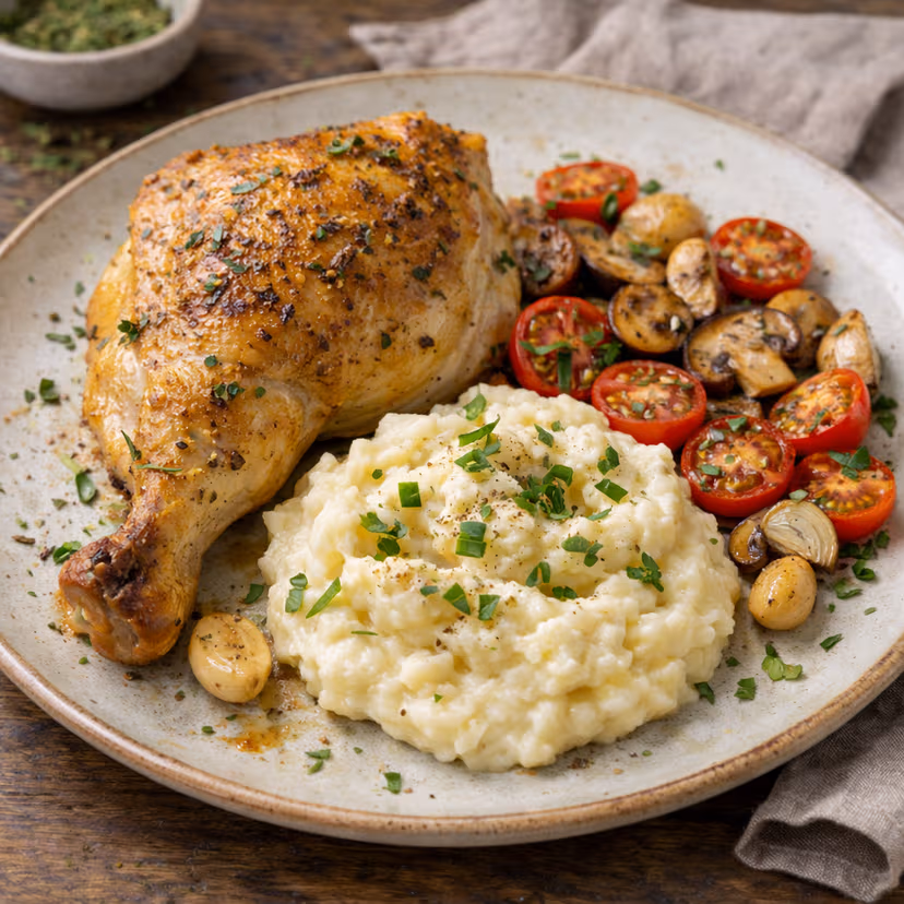 Kyllinglår med sellerirotmos