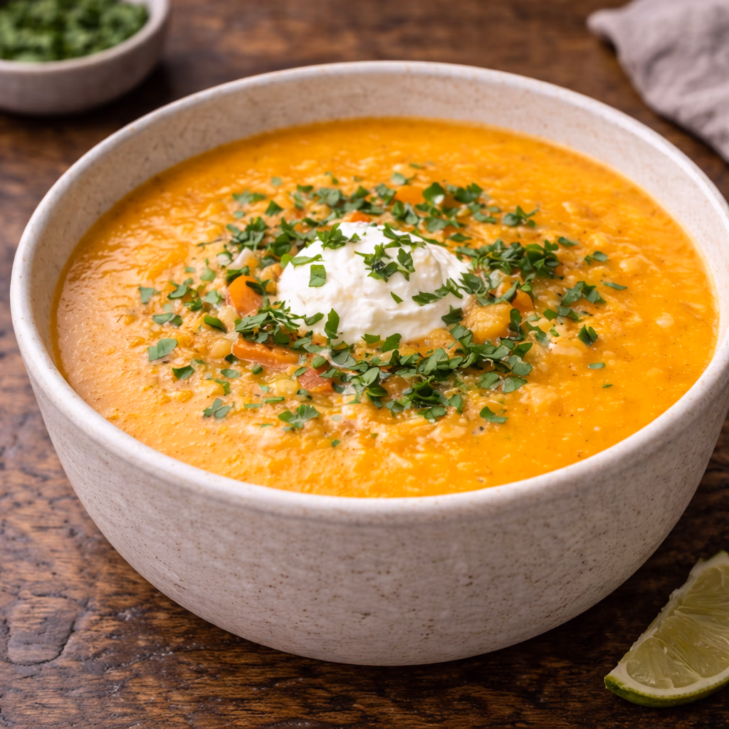 Søtpotetsuppe med kokosmelk