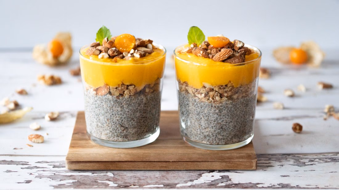 Chiapudding med Mangopure