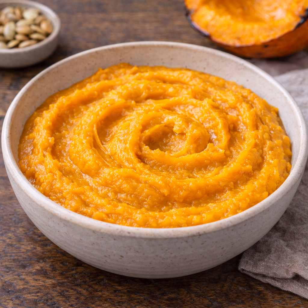 Hjemmelaget gresskarpuré – Enkel basis