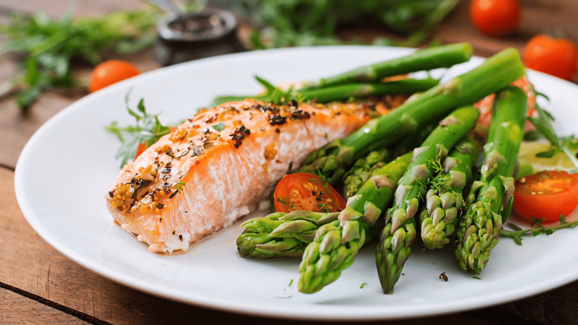 Laks med blomkålmos