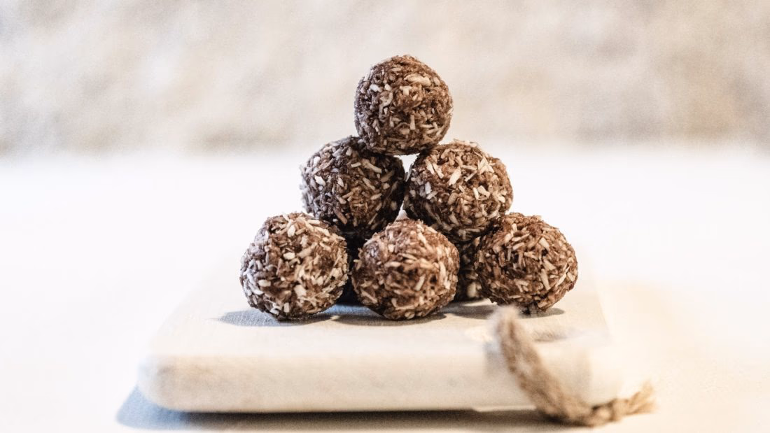 Lavkarbo Kokoskuler med Sjokolade og Vanilje