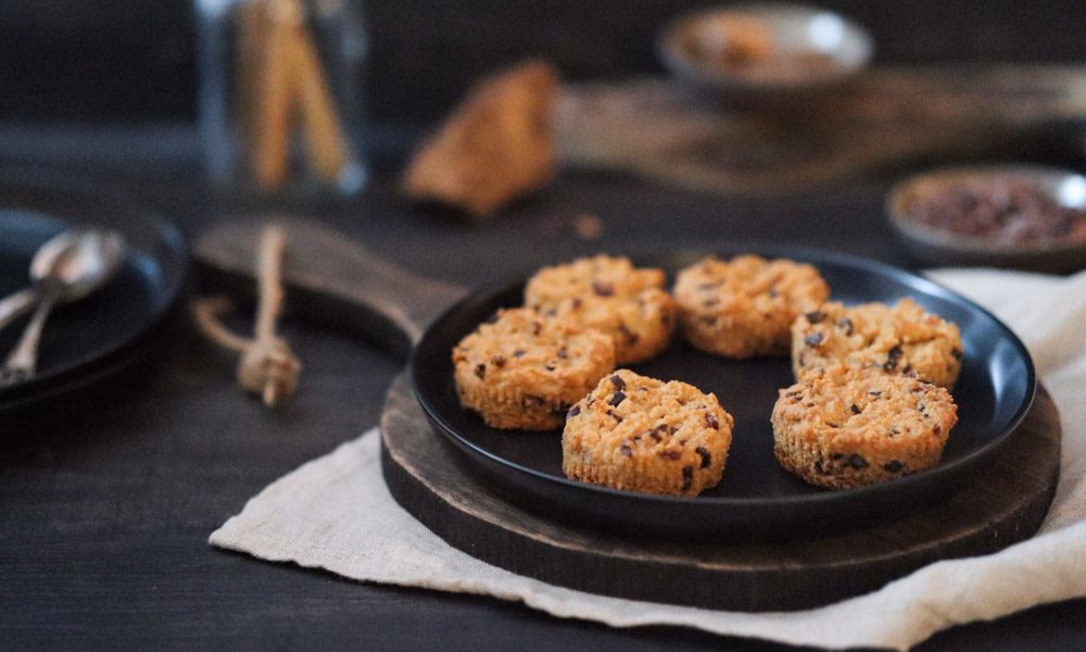 Lavkarbo Muffins med Sjokoladebiter