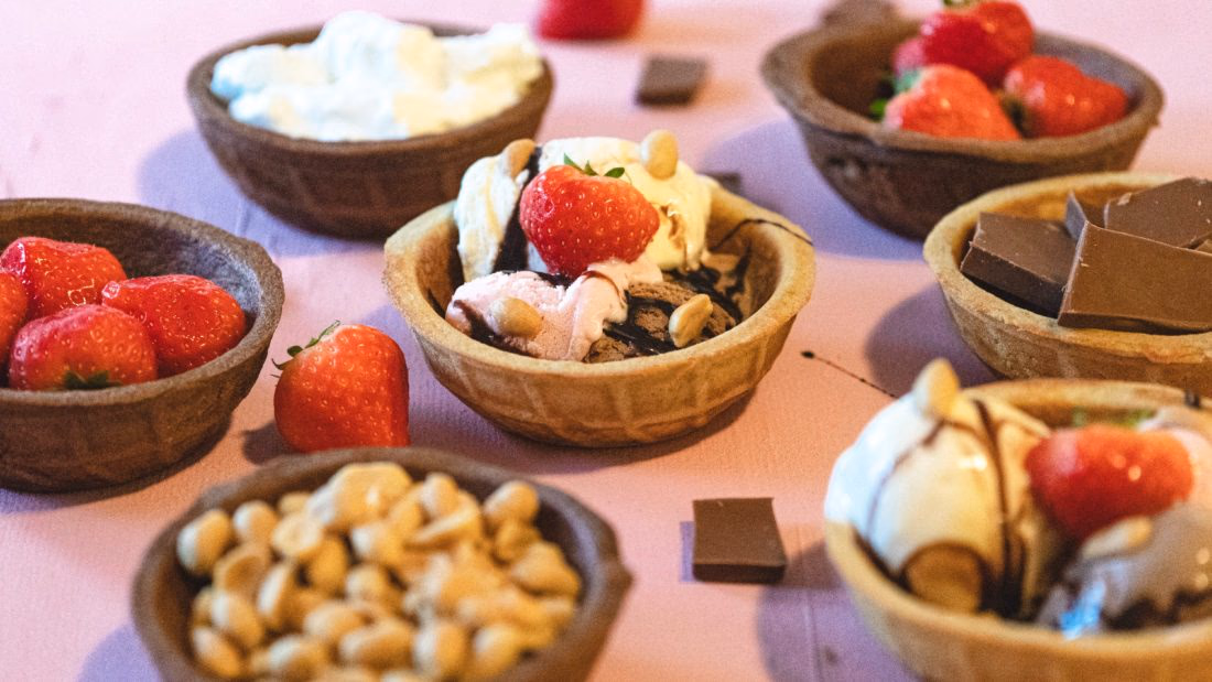 Luksuriøse Vaffelboller med Iskrem