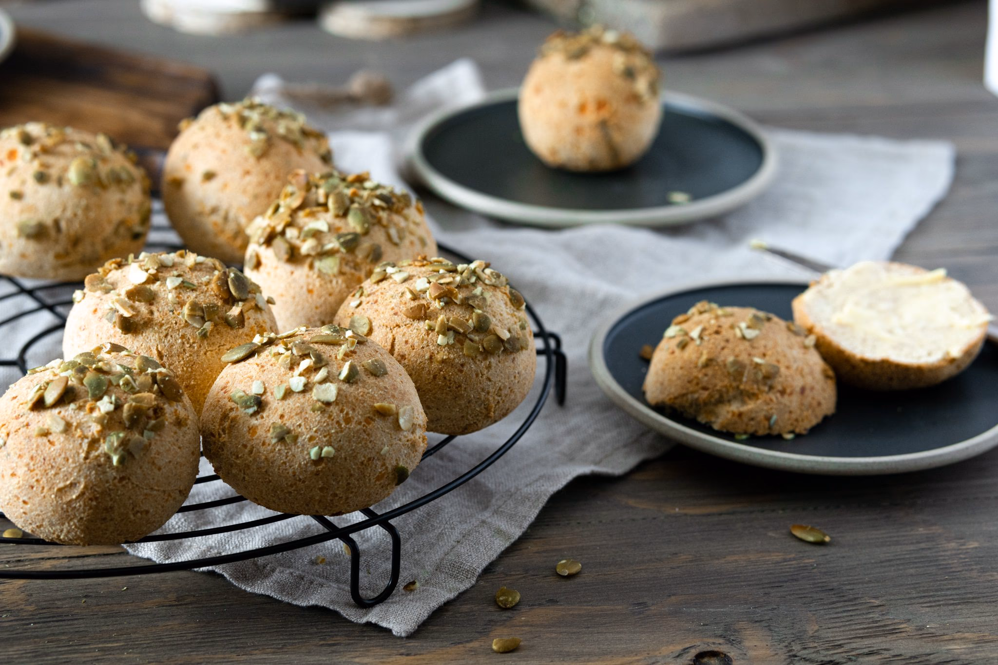 Sprø Keto Rundstykker